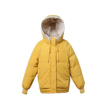 

Cotton clothing women's short coat loose Korean bf bread clothing large size jacket 2019 winter