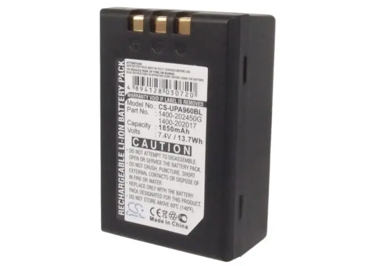 Cameron sino 1850 мА/ч, Батарея для UNITECH PA960 PA962 PA963 RH767 RH767C 1400-202017 1400-202450G штрих-код аккумулятор сканера