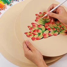 50 шт. крафт-бумага Акварельная бумага для рисования школы принадлежности для рисования эскиз акварельный бумажный блокнот бумага для рисования для искусства