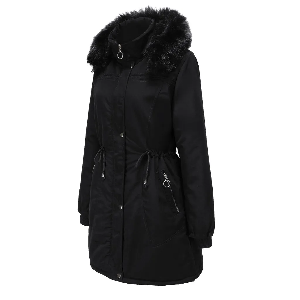 Женская зимняя куртка, пальто с отворотом на молнии, длинное пальто, куртка, верхняя одежда, верхняя одежда, куртка, пальто#112