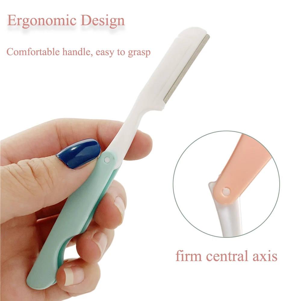 3Pcs/Bag Face Eyebrow Trimmer Blades Shaver Knife Foldable Shaper Shaping Razor Hair Remover For Women Whole Body Beauty Tools eyebrow trimmer set eyebrow trimmer eyebrow razor set eyebrow razor eyebrow trimmer blade