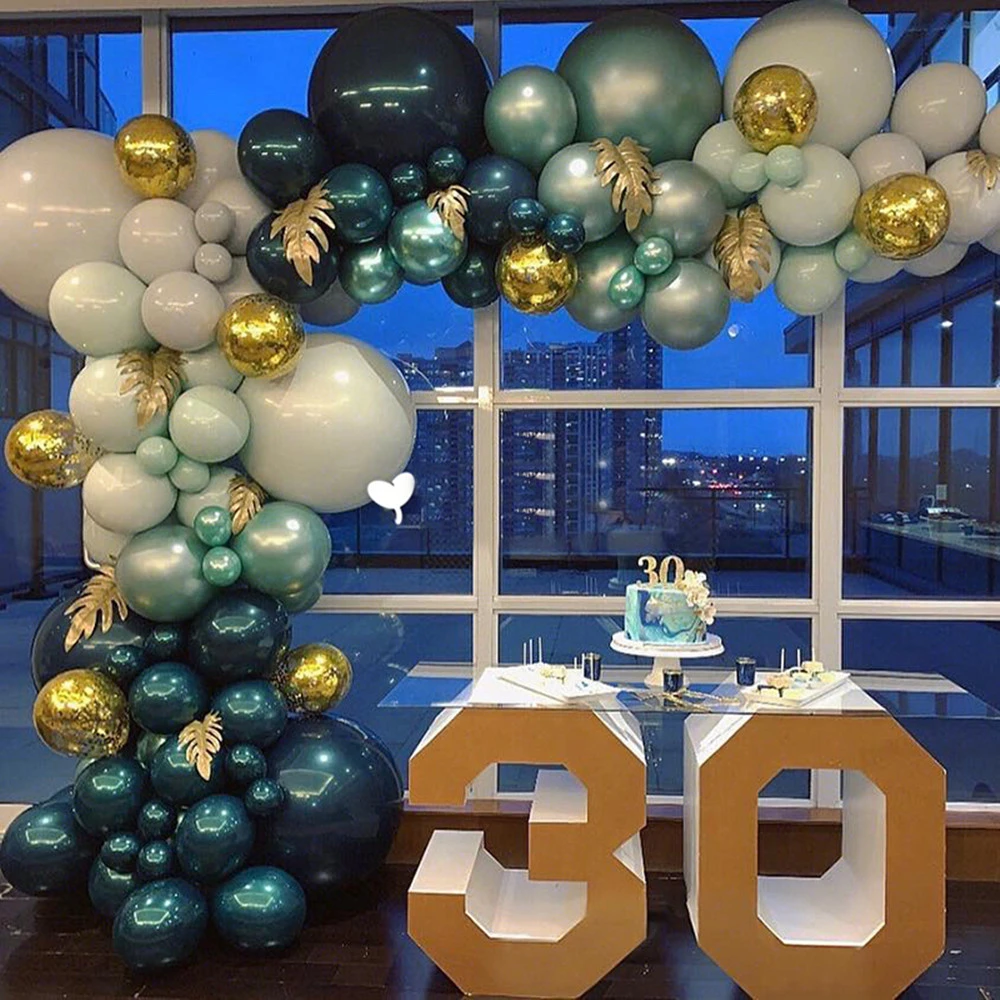 Ballon Double En Latex Bleu Et Vert Canard D Eau Fournitures De Celebration De Fete D Anniversaire De Reception Cadeau Pour Bebe Decoration De Jouets Pour Enfants 50pcs Aliexpress