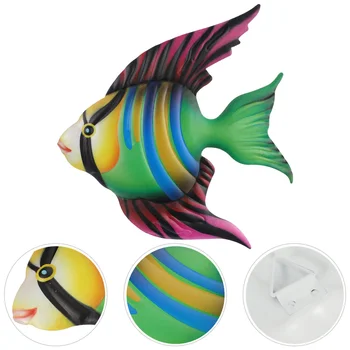 

1 Pc Metal Fish Decor Decorative Unique Creative Hanging Ornament Hanging Decoration Wall Art Decor for Bar Hotel