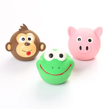 

Pet Dog Dog Toy-Edos Head Modeling Bite Latex Monkey Frog Pigskin