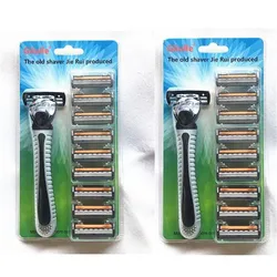 9 Pcs Shaving Blades Beauty Barber Tool Safety Razor Men'S Shaving Blades Straight Replacement Head Navaja De Afeitar Rasoio