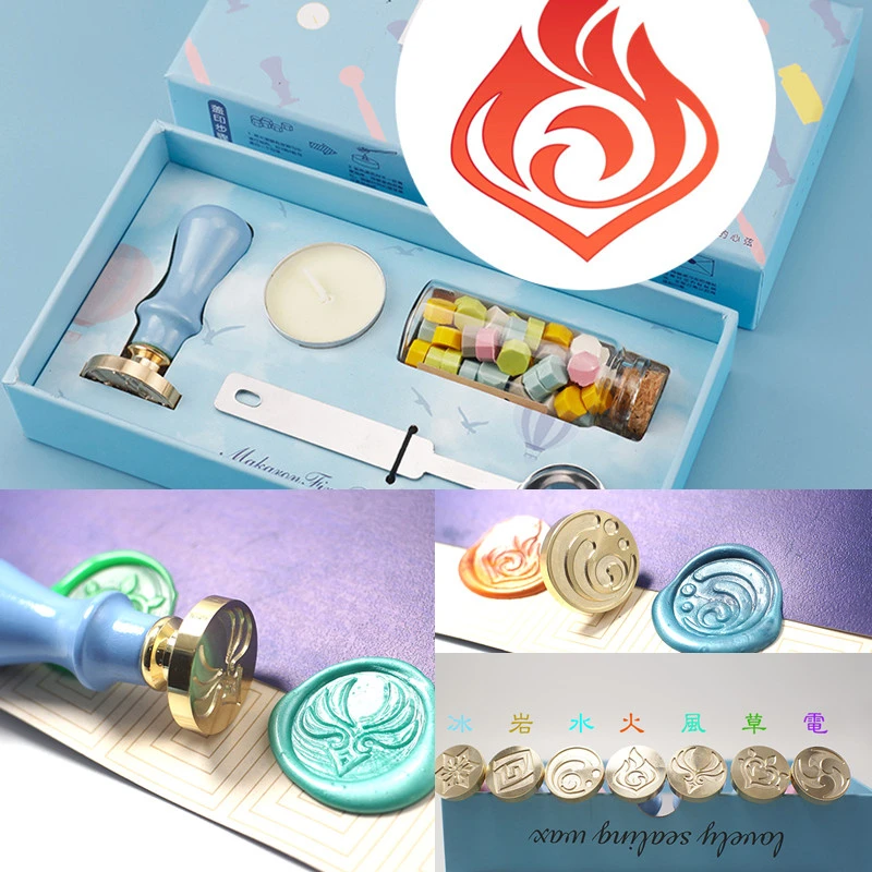 Genshin Element Seal Wax Genshin Impact Wax Seal Anime Online