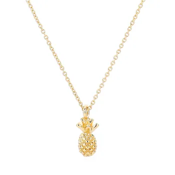 

1pc Fashion Stainless Steel Necklace Women's Lover Gold And Silver Color Pineapple Pendant Necklace Engagement Jewelry