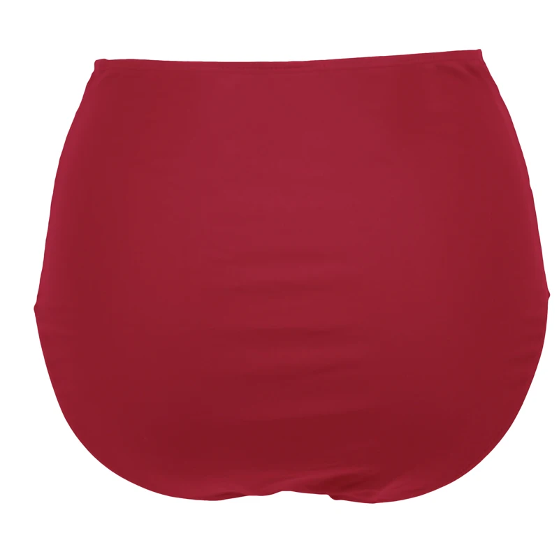 SHEKINI Для женщин ретро высокой талией бикини Ruched Side Плавание короткие танкини