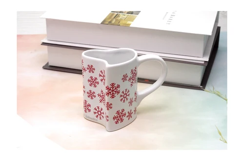 New Christmas Snowflakes, Christmas Boots, Ceramic Cup, Cartoon Cup, Penholder, Milk Coffee Cup cute mug - Цвет: A6