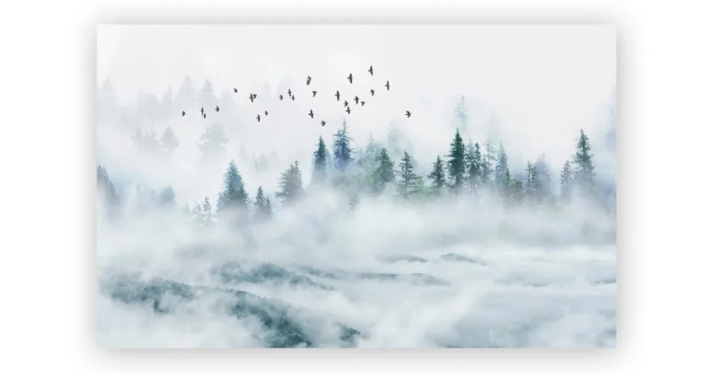 Beibehang Индивидуальные китайские облака сосновый лес птица современный минималистский задний план обои домашний декор папье peint