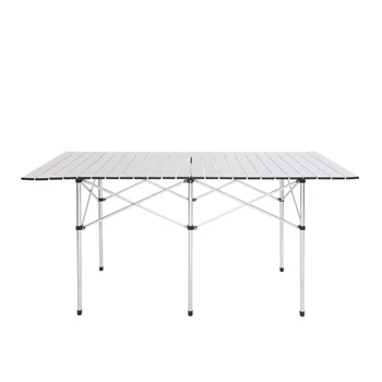 

Rectangular Camping Table Outdoor Table Portable Foldable Camping Furniture Anti Slip Folding Desk 140 * 70 * 70cm