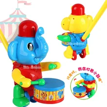 Стиль, Детская обучающая ручная игрушка, большой размер, ручной толкатель, как животное, Детская скользящая игрушка в виде слона