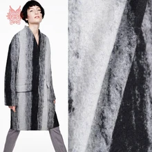 Французский винтажный стиль жаккард супер толстый кашемир вискоза шерсть ткань для DIY ткань зимнее пальто tissu de laine cachemire SP5859