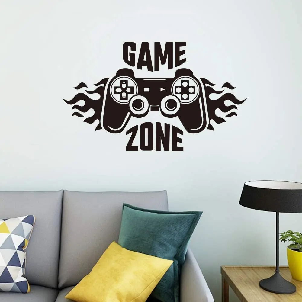 Play area wall stickers game player control removable ...