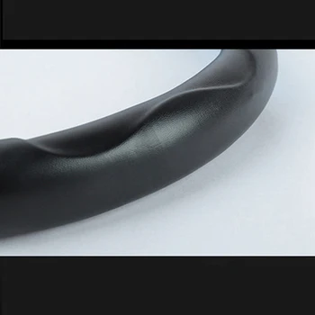 

Carbon Fiber Car Steering Wheel Cover Dustproof Protector Faux Leather 38cm Stitching High Quality Hot