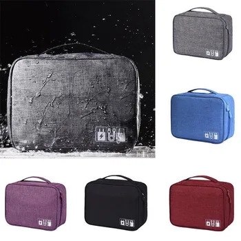 

Digital Storage Bag Travel Gadget Organizer Case For Hard Disk/USB/Data Cable