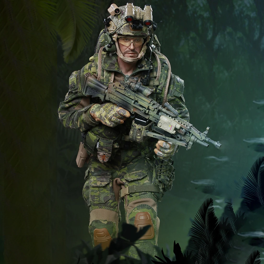 

1/6 30cm Soldier Model Realistic Headsculpt DIY Movable Devgru Jungle Decapitation Military Figure