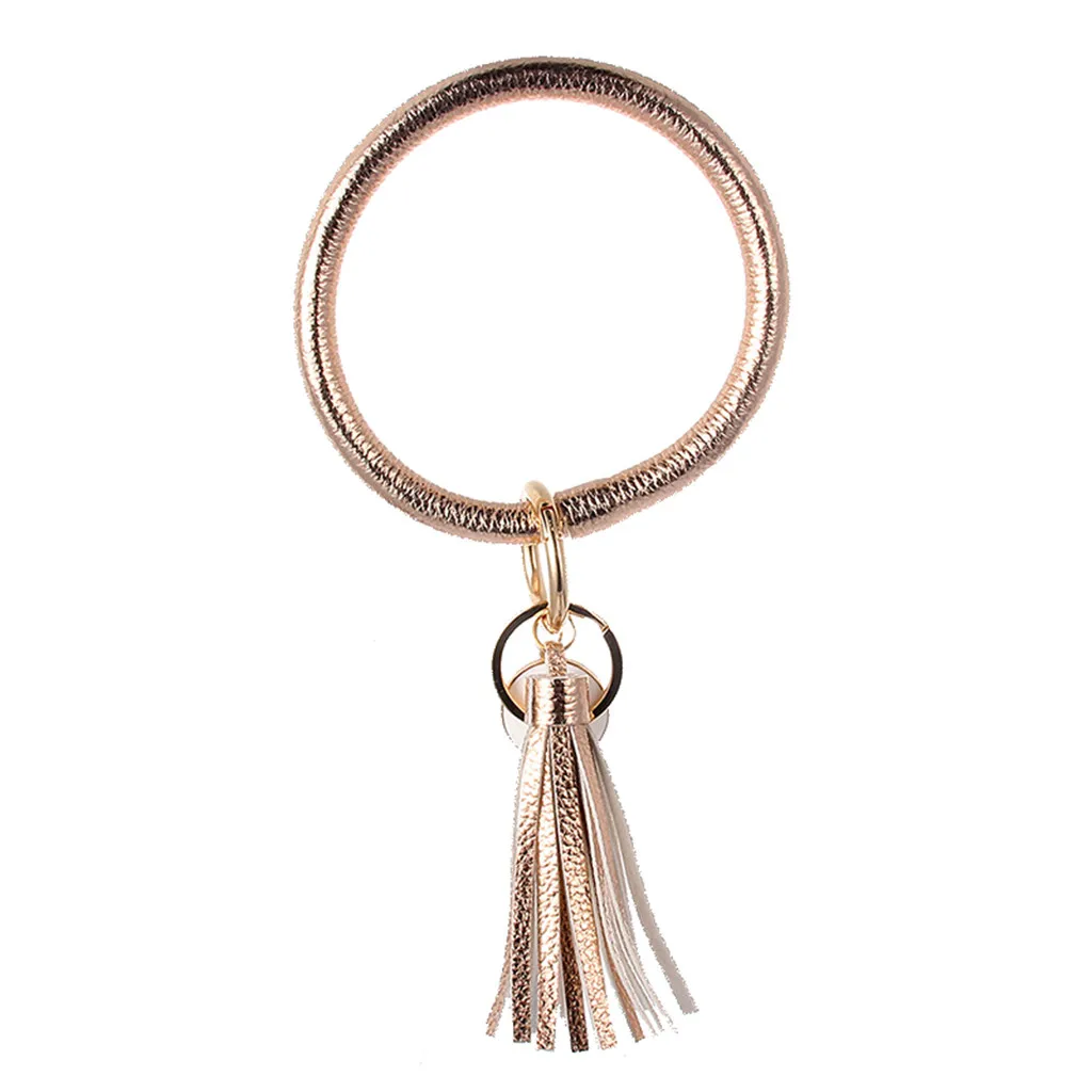 

Keychain Jewelry Bracelet Fashion Trend Simple Large Leather Bracelet Tassel Keychain Jewelry Fashion Accessories Jewelry