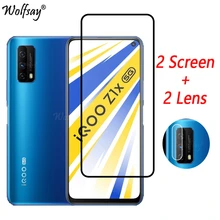 Закаленное стекло с полным покрытием для Vivo iQOO Z1x 5G защита экрана