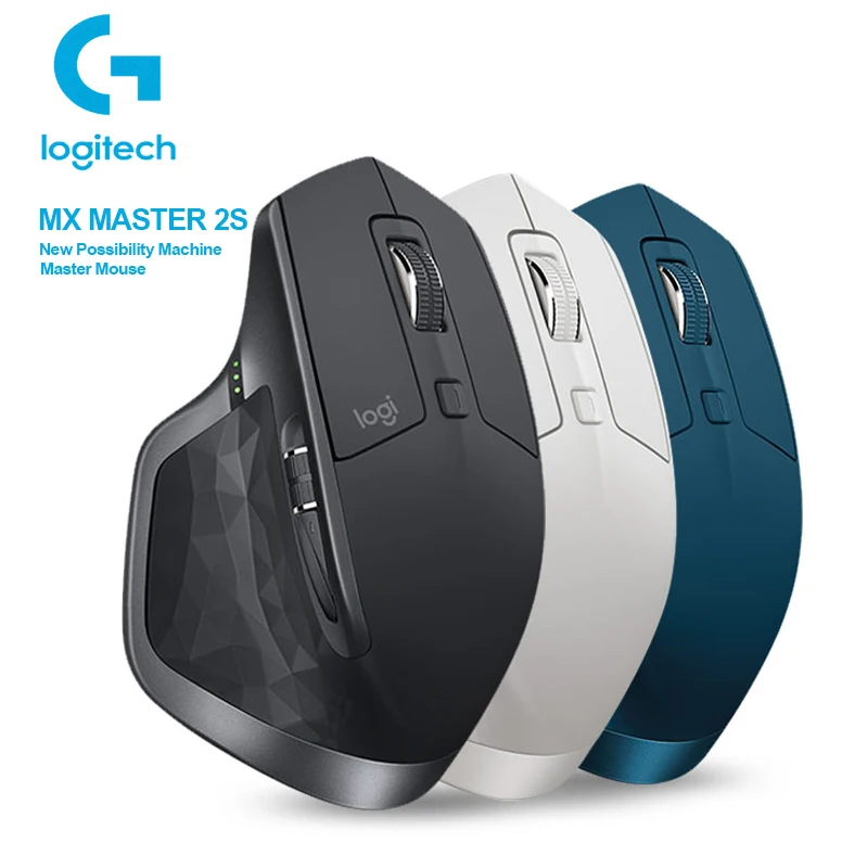 Logitech MX Master 2S Новые возможности машины Мышь с быстрой подзарядки простой переключатель 4000 Точек на дюйм мыши для Windows, Mac OS, Linux