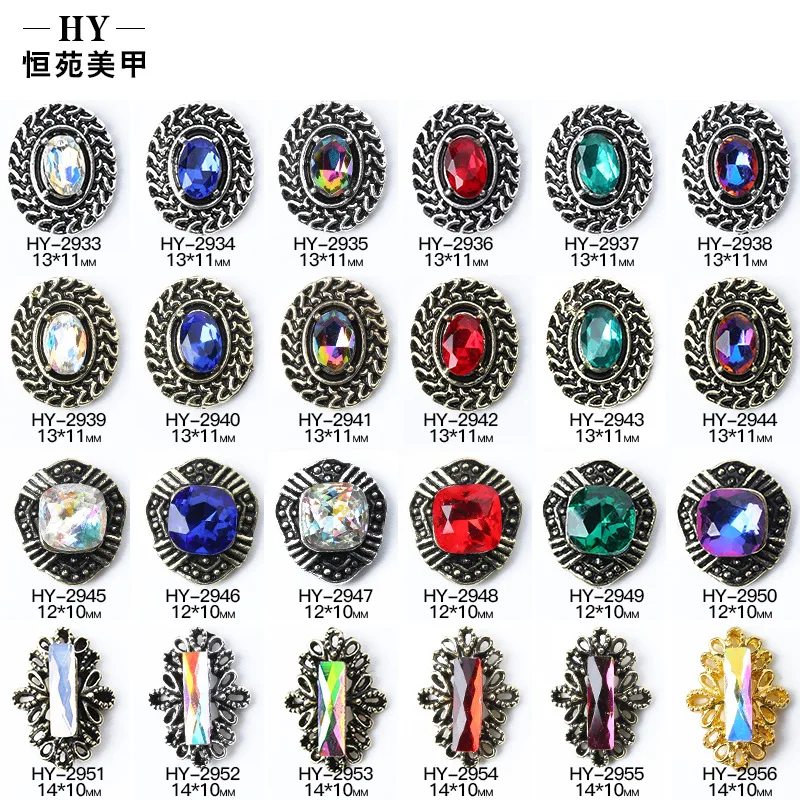 Nail Ornament Japanese-style Phone Case DIY Accessory Color Large Peach Heart Alloy Stick-on Crystals Manicures Decoration Whole
