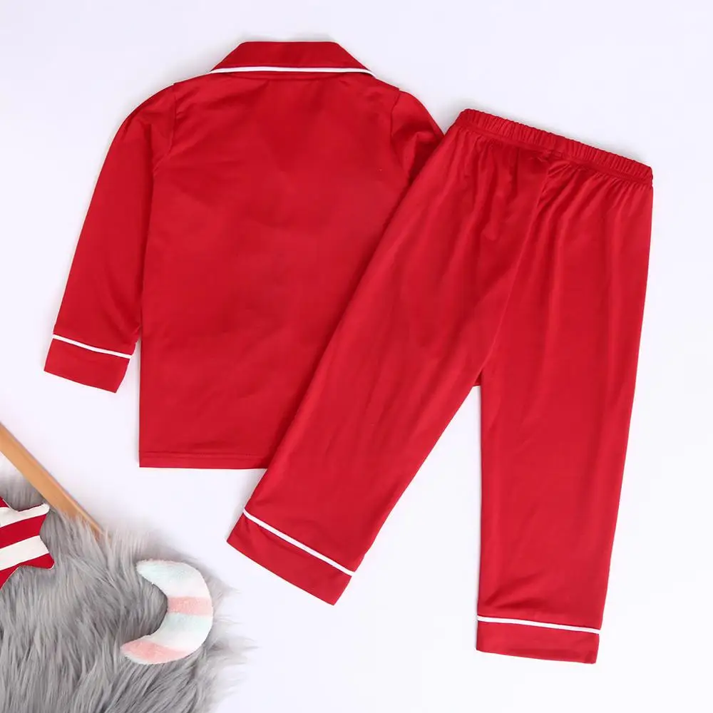 Kids Pajamas Baby Girl Clothes Christmas Santa Long Sleeve Tops Pants Pajamas Sleepwear Sets Toddler Girl Clothes детская одежда