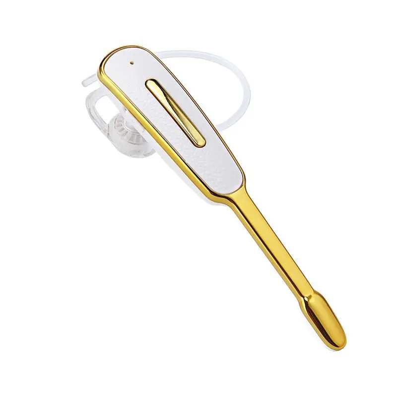 Беспроводные Bluetooth наушники ERILLES Handsfree Бизнес спортивная Гарнитура стерео Auriculares с микрофоном для Android для IOS телефонов - Цвет: White Gold