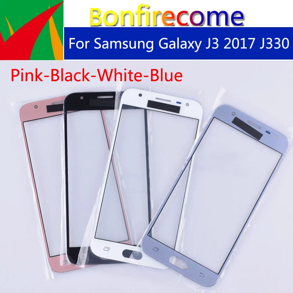 Сенсорный ЖК экран J330 для Galaxy J3 2017 J330F внешнее стекло сенсорного экрана с внешним
