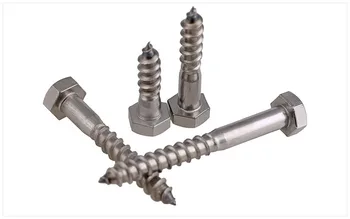 

5/2PCS M6/M8/M10 304 Stainless Steel Self-tapping Screws Hexagonal, Hexagonal Self-tapping Screws, Wood Screws