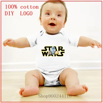 

star wars waze 2020 Newborn Baby Boys Girl MAMA Daddy Mini Babygrows Bodysuit baby Jumpsuit Black Summer Casual Clothes Outfits