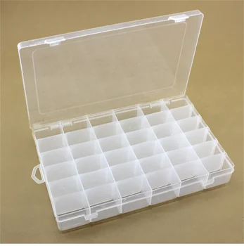 

36 Grid Makeup Organizer Removable Storage Box Plastic Container Jewelry Earring Bins Compartment screw holder Home Organizer