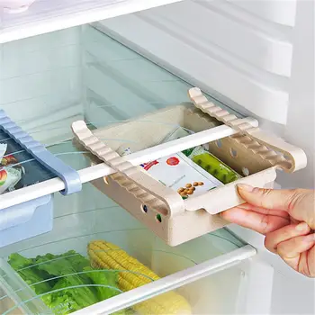 

Kitchen Refrigerator Drawer Storage Rack Multi-function Freshness Retaining Compartment Drawer Partition Shelf Organizer