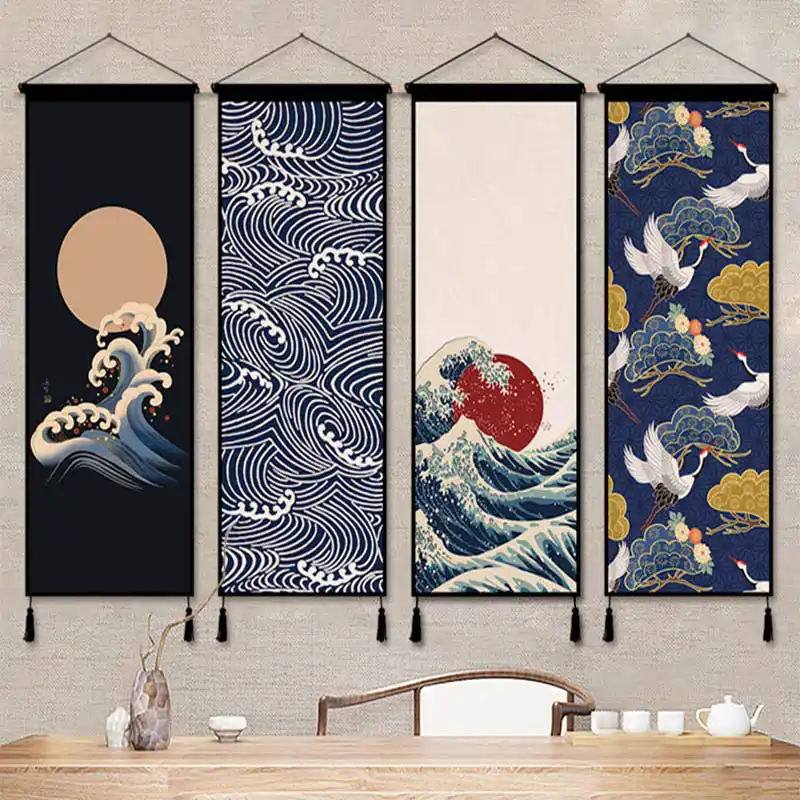 Wall Hanging Tapestry Chinese Scroll Painting Canvas Printing Pictures Wall Art Pictures For Living Room Decorative Tapestries Tapestry Aliexpress