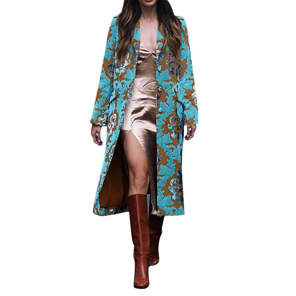 Manteau femme abrigo mujer, шерстяное пальто для женщин, с принтом, на пуговицах, с карманами, теплое, шерстяное, с длинным рукавом, Длинные Топы, зимнее пальто для женщин, casaco