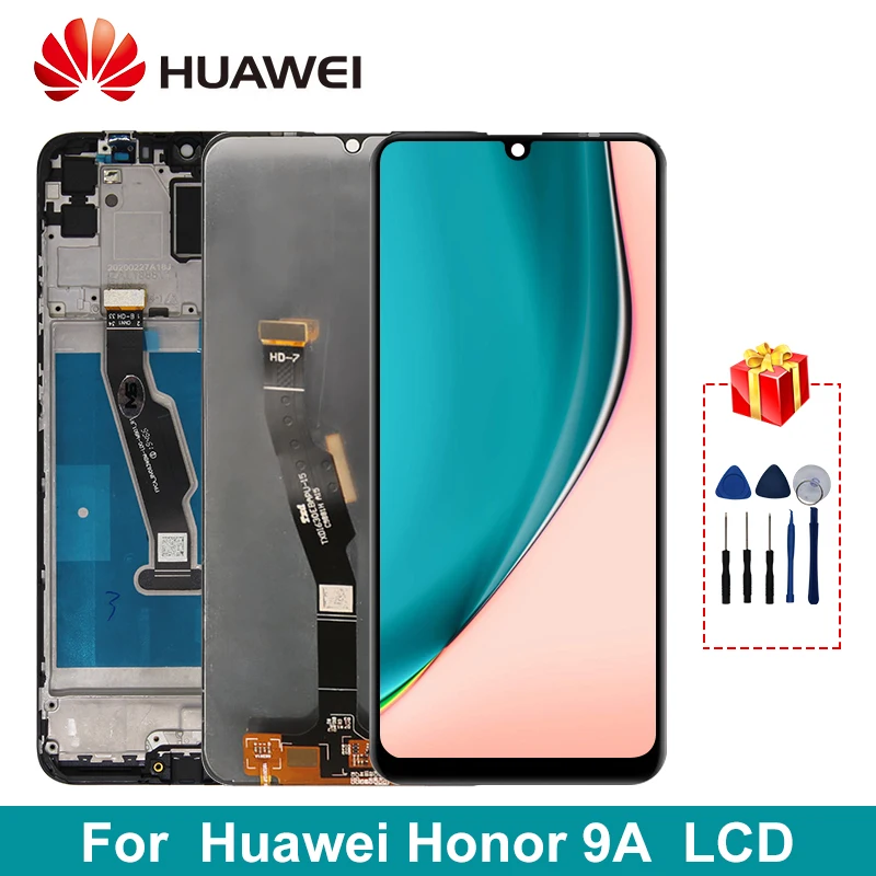 Оригинальный ЖК дисплей для Honor 9A сенсорный экран дигитайзер HUAWEI Y6P 2020 детали замены|Экраны мобильных
