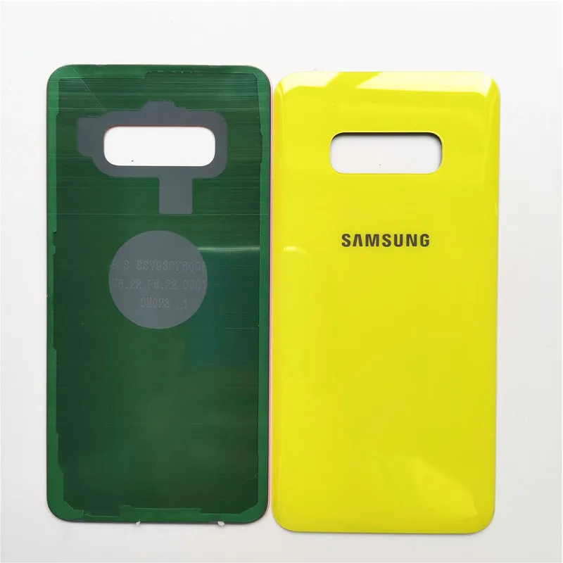 Чехол для samsung galaxy s10e s10 e, 3D стекло, чехол на заднюю панель, запасная защитная оболочка с клейкой наклейкой и логотипом