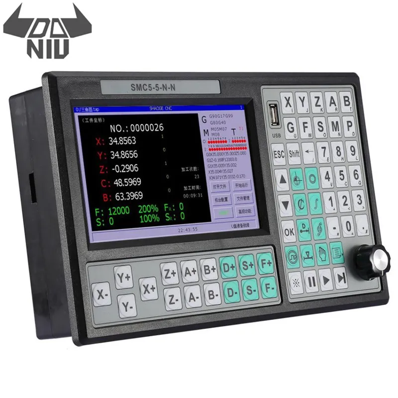 

CNC 5-Axis Offline Controller 500KHZ Motion Controller Replace USB for CNC Router Engraving Milling machine