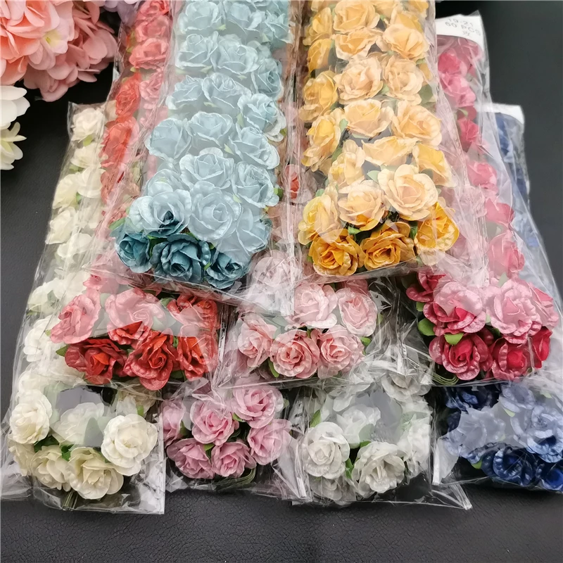 Customized 3cm Small Flowers Free Shipping 60 Bright Roses Camellia Handmade Fake/Artificial Flower Cloth | Дом и сад