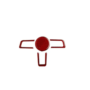 

Accessories Steering Wheel trim Red Frame Decor Sticker 4PCS Decal Car