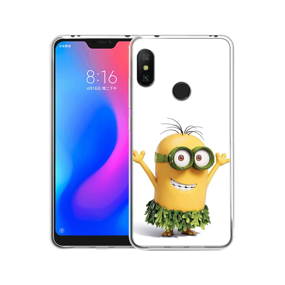 Мобильный чехол для телефона для Xiaomi Redmi Note 4 4X3, 5, 6, 7 Pro 5A в твердом переплете Желтый Миньон оболочки