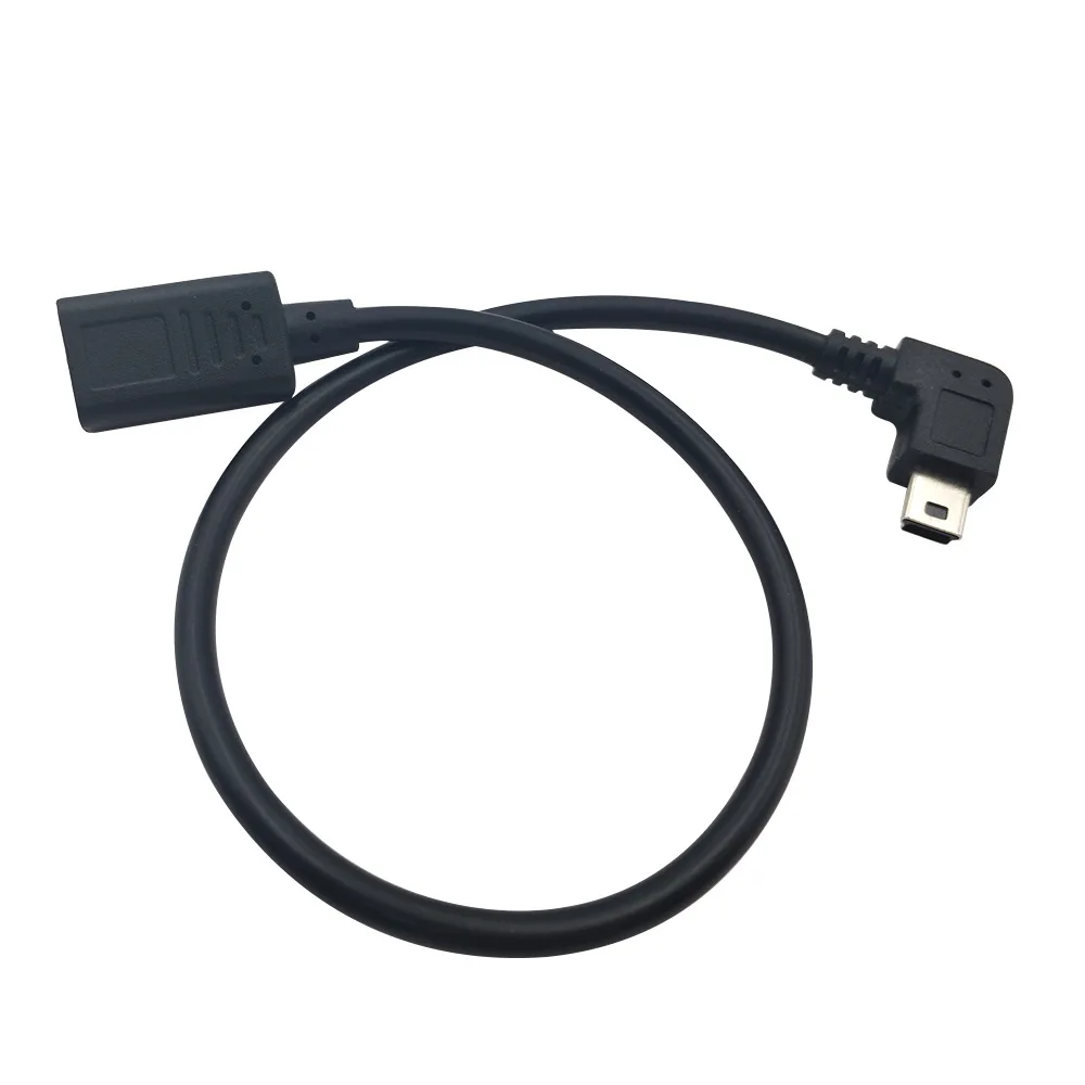 

Mini Right Angle 90 Degree To USB 3.1 Type-c Female Data Charging Connection MiniUSB 5P Android Mobile Phone Tablet Power Cable