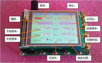 

AD9850 AD9851 DDS Module Color Touch Screen Control Sweep Amplitude Duty Cycle Save