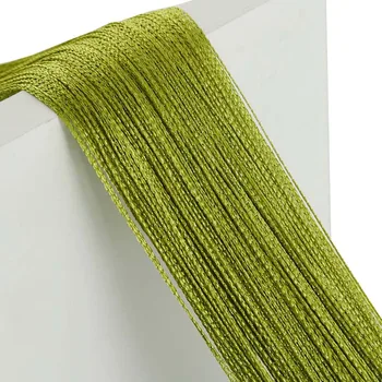 

Bead Curtain Door Curtain Solid Color Polyester Cotton Woven Thread Partition Curtain Decoration Living Room Bedroom Curtain