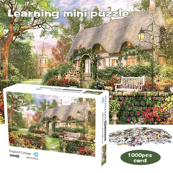 

1000 Pieces England Cottage Jigsaw Puzzle for Adults Learning Education Games YJS99