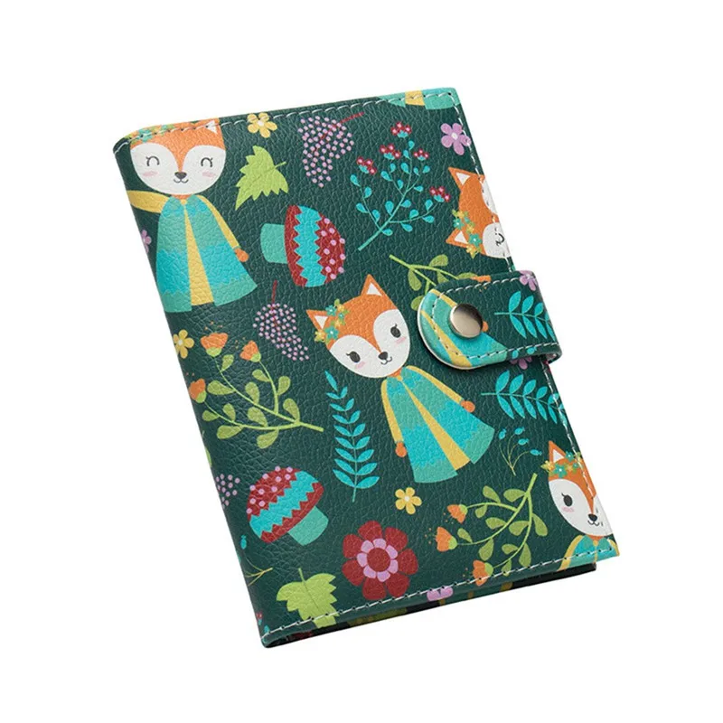 G Милая женская Обложка для паспорта с рисунком из мультфильма, Кожаная Обложка для паспорта, дорожная Обложка для документов, держатель для кредитных карт#40 - Цвет: G