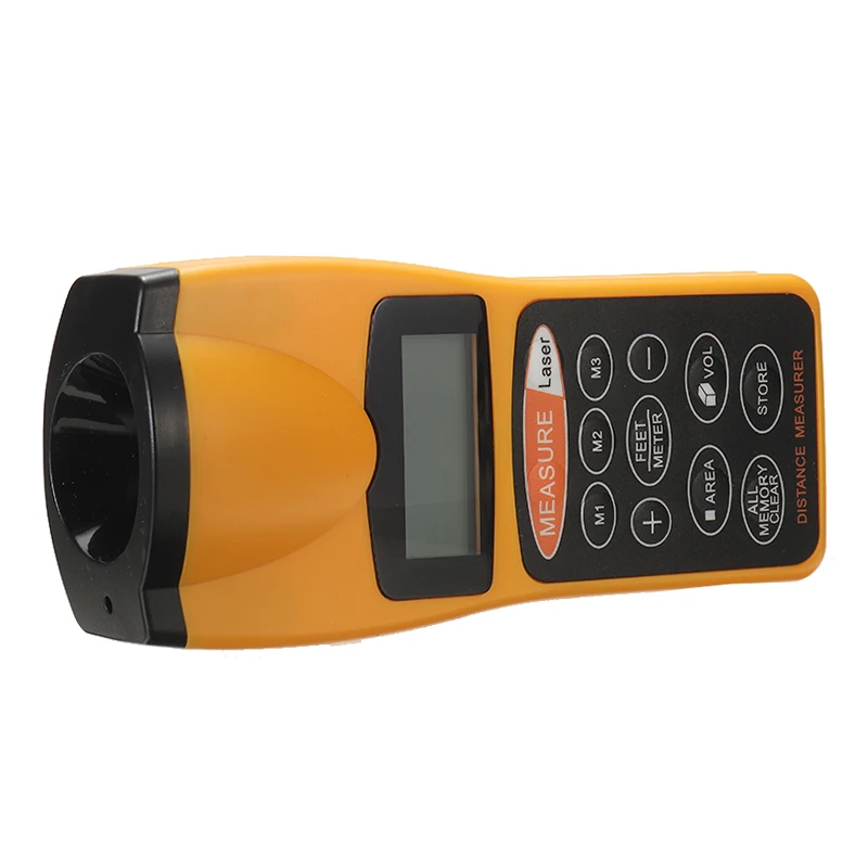 New 1pcs Digital  LCD Ultrasonic Distance Meter Tape Range Finder Measure CP3007 