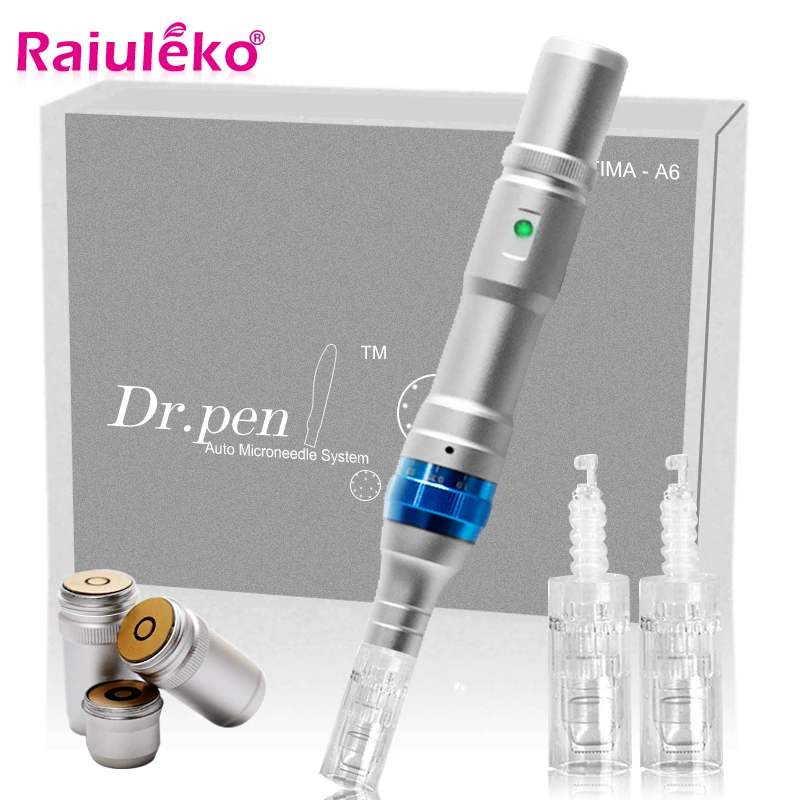 

Raiuleko Dr.Pen A6 Permanente Electric Microblading Tattoo Needles Pen Makeup Machine Eyebrows Eyeliner Lips Micro Needling Tool