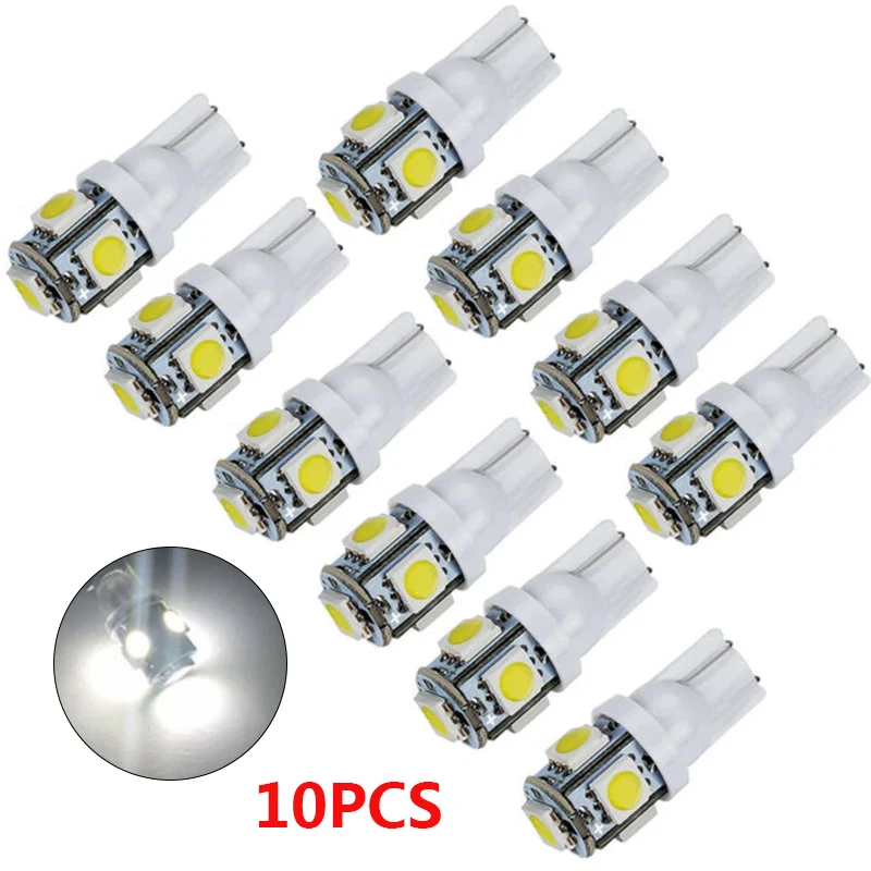 W5W T10 Canbus светодиодный COB автомобильный фонарь заднего хода 5 SMD Галогенные