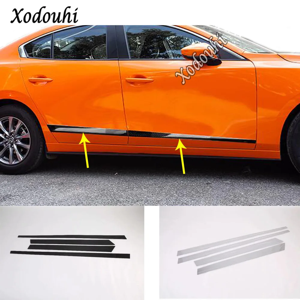 Для Mazda 3, Мазда 3, Axela M3,, автомобильный чехол, защита бокового кузова, накладка на дверь, прокладка, молдинг, бампер, 4 шт