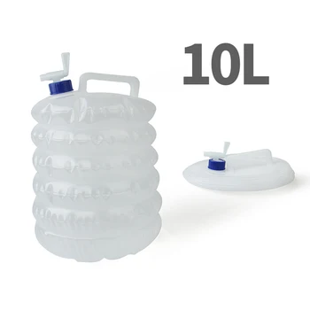 

10L Foldable Plastic Handy Water Container Collapsible Water Bucket Portable Camping Hiking Fishing Travel Carrier Jars